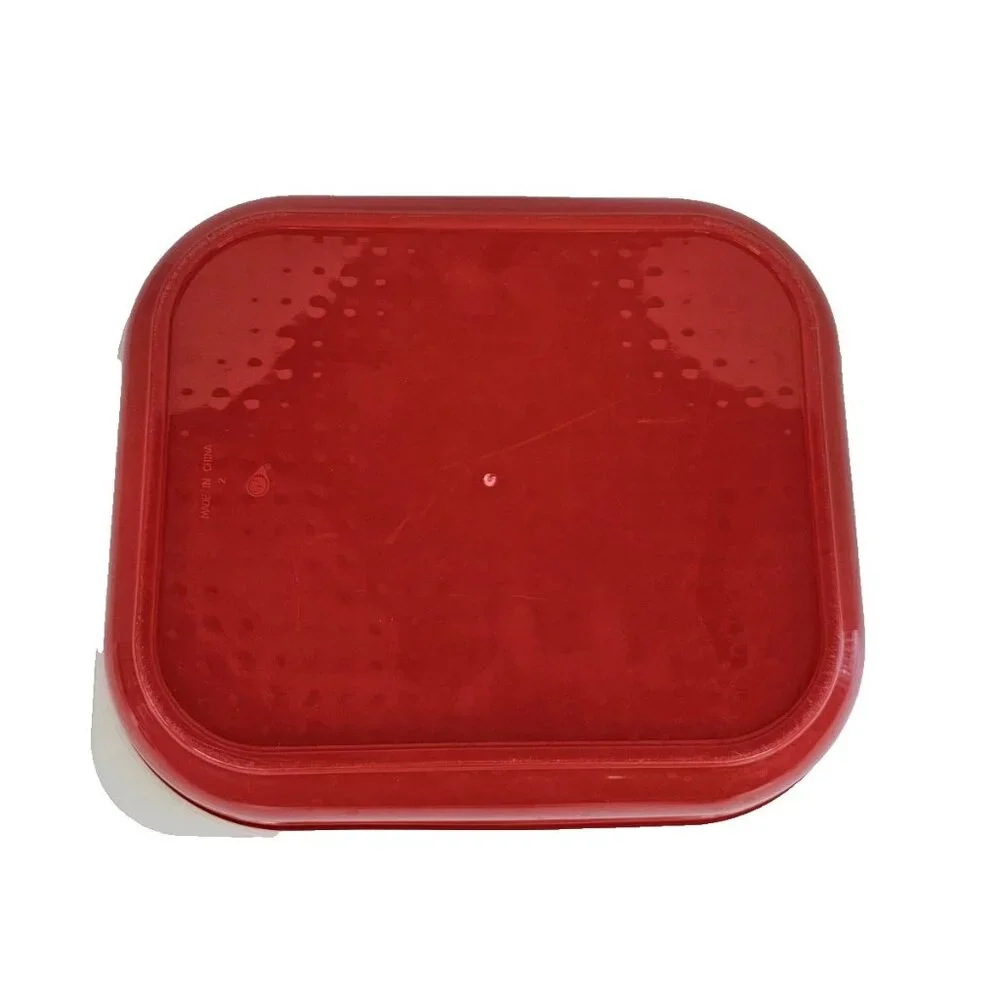 Vintage Season N Serve Large Meat Marinade Tenderizer Container With Lid Red